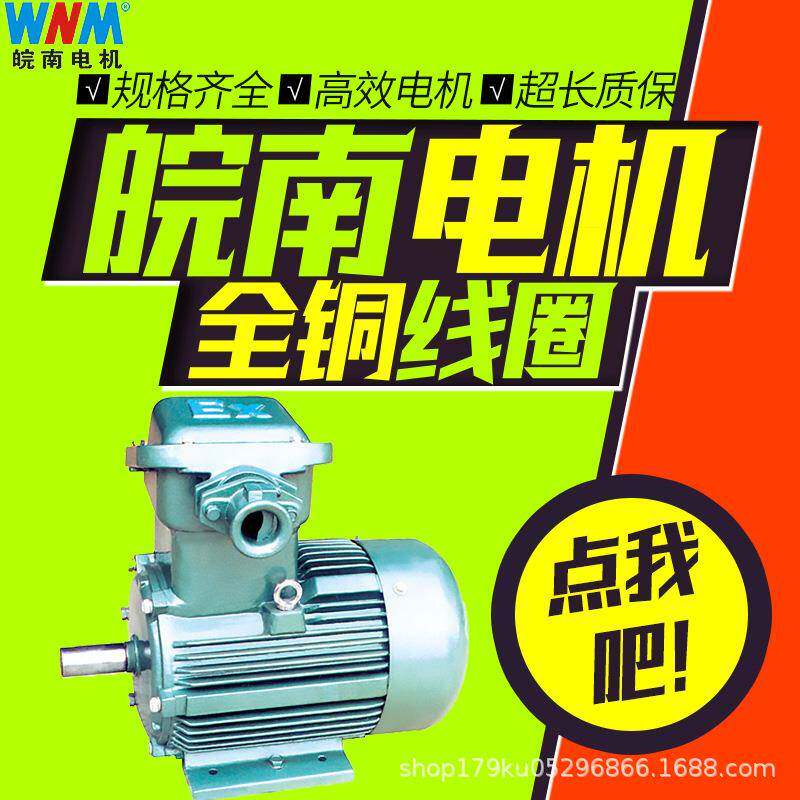 皖南电机防爆YFB粉尘防爆型三相电动机11w15w18w22w30w37w