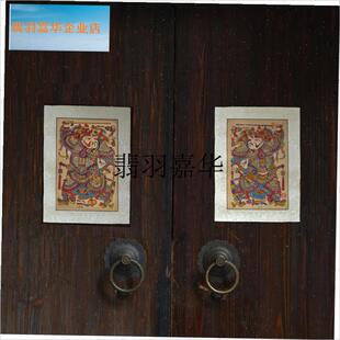 杨家埠年画 门神墙贴画2025新款E手工木版画怀旧老式家居装饰摆,