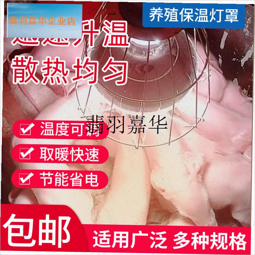 保温灯养殖e场专用小鸡育雏烤灯猪场养鸡发热衣裤灯罩加热取暖灯,