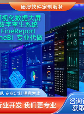 帆软数据可视化大屏开发设计驾驶舱finereport10报表技术支持定制