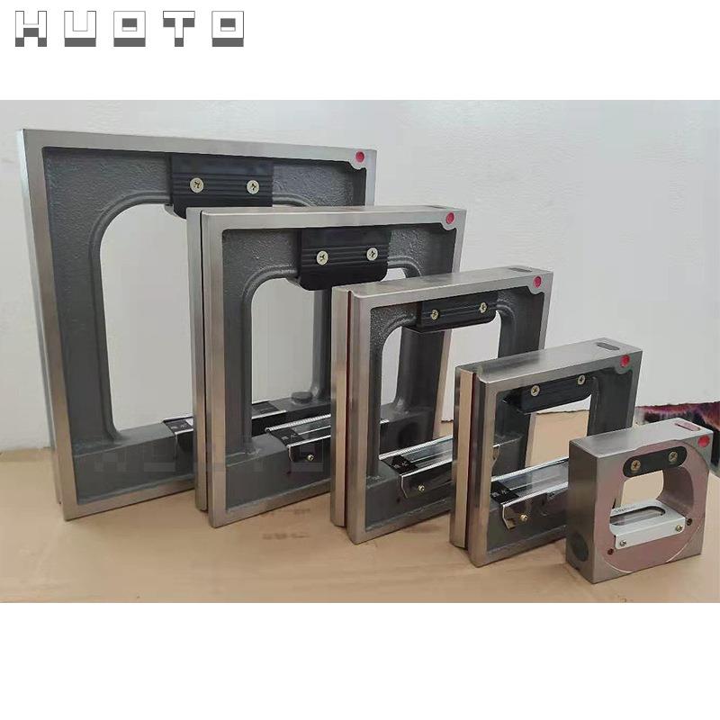 高精度工业级300*300钳工水平仪SK200-0.02 框式水平仪