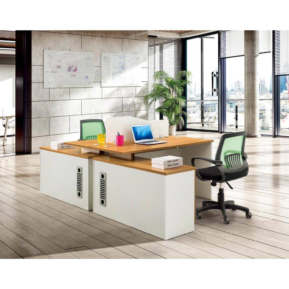 山东潍坊简约办公家具职员台办公桌双人位电脑桌办公家具