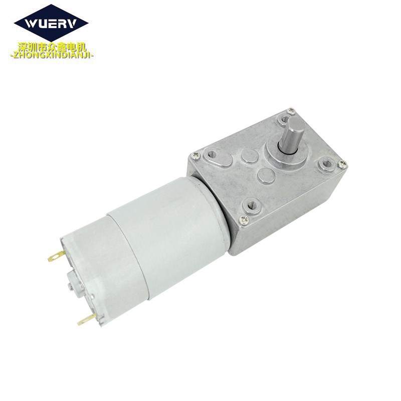 5840-555直流减速电机12V24V涡轮蜗杆金属齿轮可调速大扭力型马达
