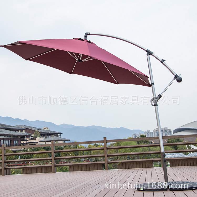 户外手板防雨防晒伞  别墅庭院遮雨棚伞凉亭庭院遮阳伞