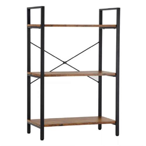 置物架现代简约带层次客厅卧室置物架钢木结构收纳置物架