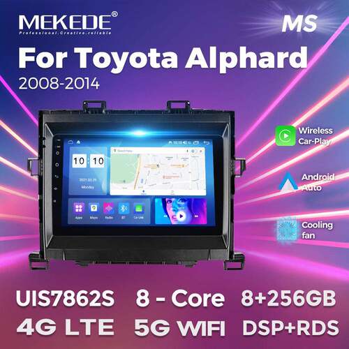 适用丰田ToyotaAlphard2008-2014款安卓大屏中控导航8+256G