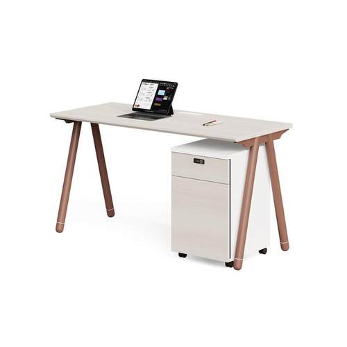 KuiShue巨树单人位职员桌抽屉矮柜电脑桌椅办公桌员工位卡座