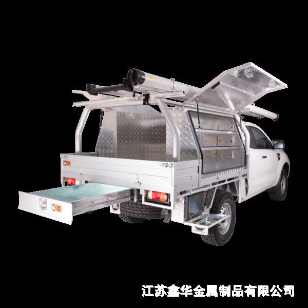 皮卡车小货车车箱底铝合金抽屉铝合金推拉工具箱抽屉储藏柜