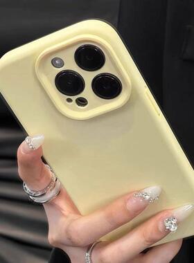 【肤感液态】适用苹果16壳iPhone14promax液态硅胶15Promax新款13/12pro男女情侣11超薄防摔简蓝色软套