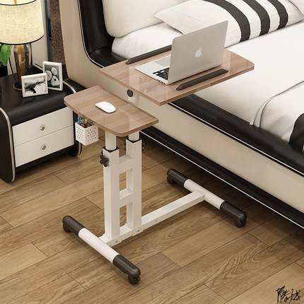升降办公桌家用电脑笔记本懒人床边书桌宿舍简易学生书房床上升降