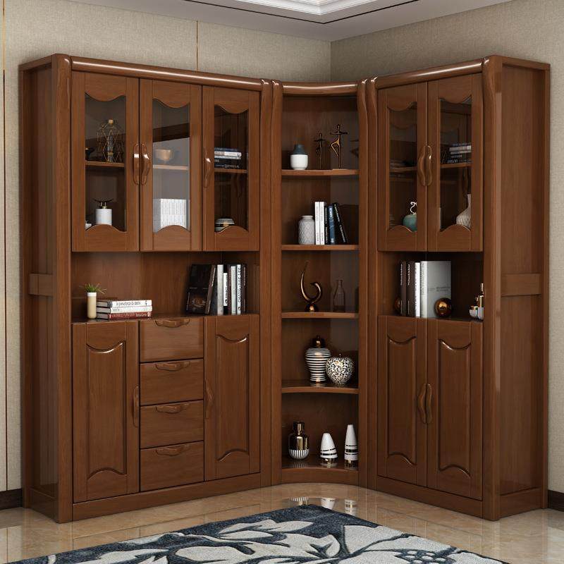 现代中式实木书柜带玻璃门两三门转角自由组合书橱置物书架储物柜,农机/农具/农膜,播种栽苗器/地膜机,淘宝优惠券,粉丝福利购,淘宝优惠卷