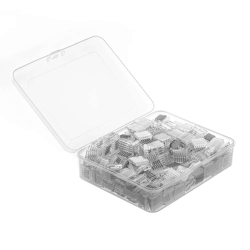 水晶透明裸板单色2P 3P4P RGB/RGBW/幻彩双色温CCT灯条免焊连接器