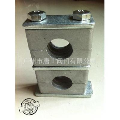 厂家直供双联双孔金属管夹 双联重型金属管卡 双联金属双孔管卡