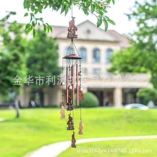 跨境新品户外悬挂风铃铁艺制品风铃庭院装饰挂件金属工艺品挂件