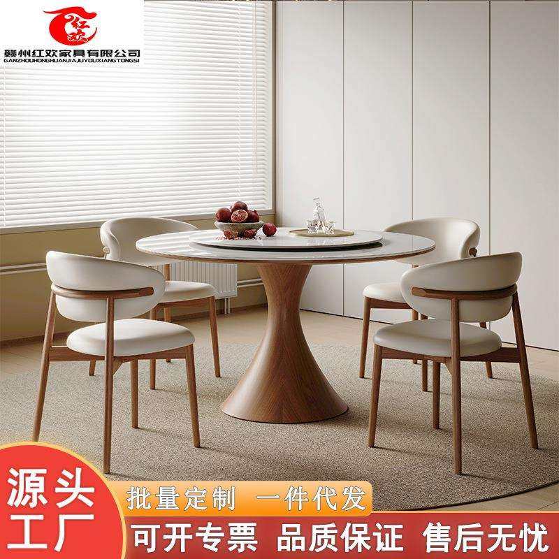 法式奶油风原实木白蜡木圆形餐桌椅子家用小户型餐厅吃饭桌带转盘,农机/农具/农膜,播种栽苗器/地膜机,淘宝优惠券,粉丝福利购,淘宝优惠卷