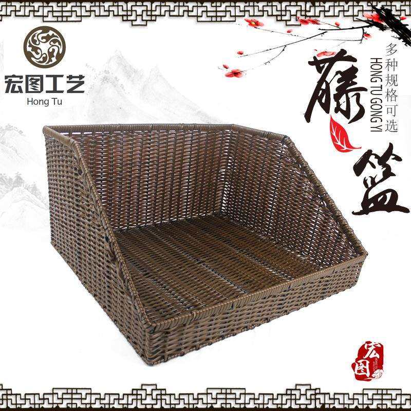 仿藤筐梯形藤编篮超市陈列道具篮商超展示篮水果篮E18,农机/农具/农膜,播种栽苗器/地膜机,淘宝优惠券,粉丝福利购,淘宝优惠卷