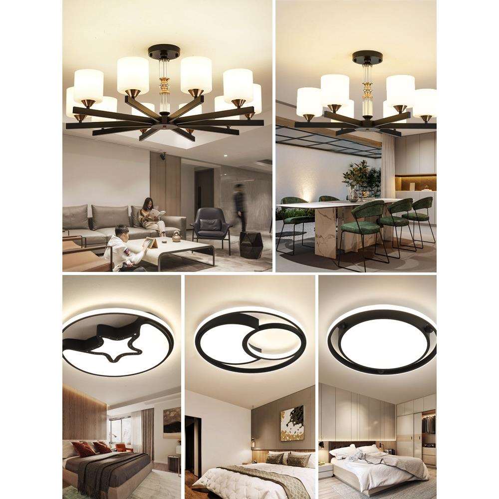 北欧大客厅吊灯2020年新款现代简约网红轻奢卧室餐厅灯具套餐组合