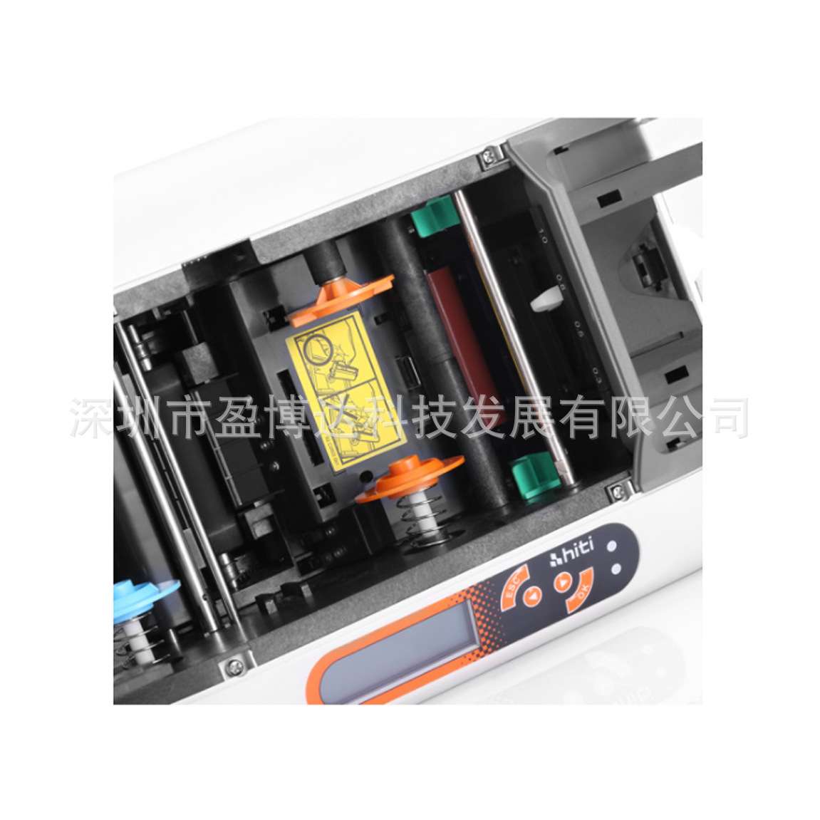 HITI呈妍证卡打印机经销商 门禁卡IC人像打印 CS200E打印标牌制卡