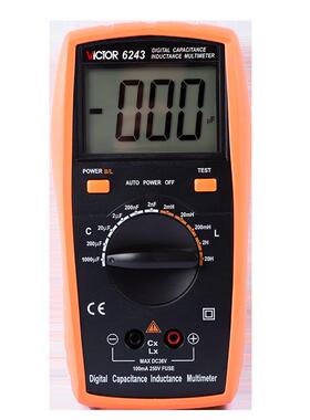 万用表 VC6013/VC6243电感电容测量20000uF手持式电容表