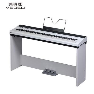 美得理（MEDELI）SAP200便携电钢琴88键重锤初学专业家用智能 白