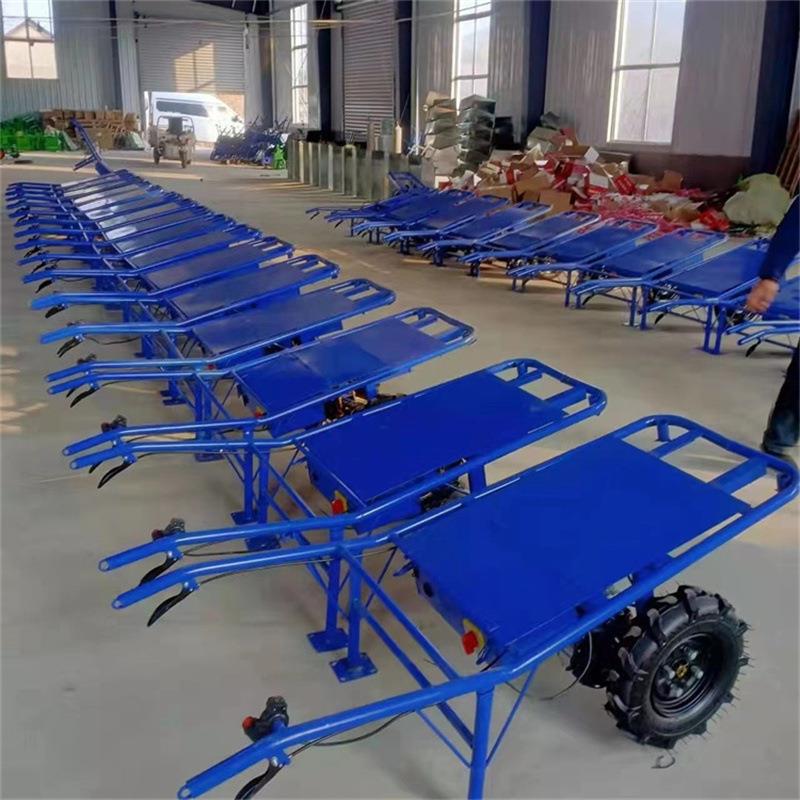 家用小型手推电动平板车爬坡上山拉货运输老虎车1500斤四轮载重王