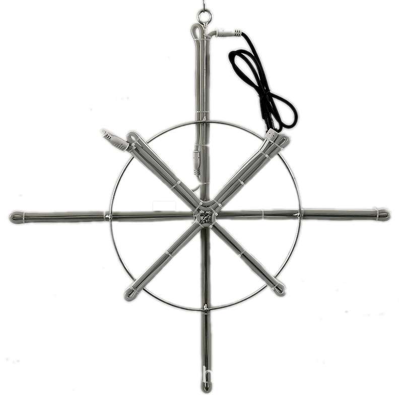 工厂直销跨境2D十星光图案造型灯60cm70cm80cm铝架灯带造型灯