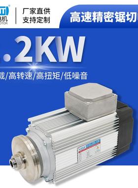 ZCMT2.2KW3000转精密锯切电机夹锯片切割铝材木材三相异步电主轴