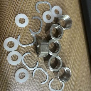 4螺帽不锈钢热水器螺母进水软管专用配件波纹管接头30家用 套装