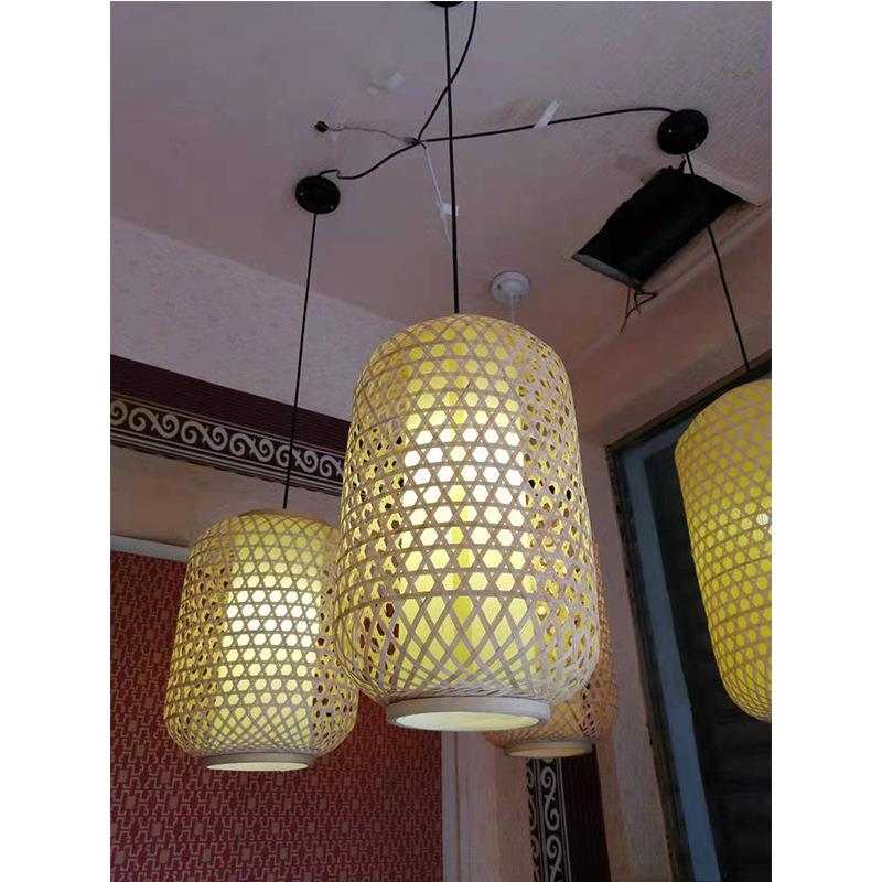 东南亚竹艺吊灯竹编吊灯卧室餐厅东南亚风格田园艺术竹艺竹编吊灯