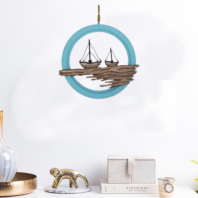 地中海mdf装饰创意儿童房间布置墙面挂件幼儿园餐厅卧室墙上挂饰