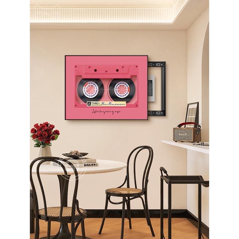 多巴胺电表箱餐厅装饰画磁带高级感遮住开关强弱配电闸箱客厅挂画