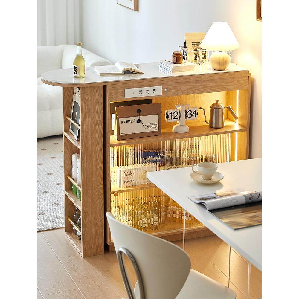 三又木吧台桌家用客厅沙发边柜移动一体餐边柜小户型隔断伸缩吧台,住宅家具,吧台,淘宝优惠券,粉丝福利购,淘宝优惠卷