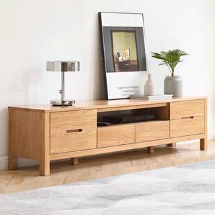 全实木电视柜北欧橡木电视柜组合矮柜现代简约客厅家俱小户型地柜