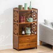 餐边柜落地多层简约转角茶水柜储物中式 客厅办公室收纳茶柜置物架