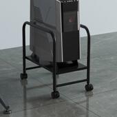 壹巢电脑主机托架桌下台式 机箱底座托盘可调节带轮移动U型主机架