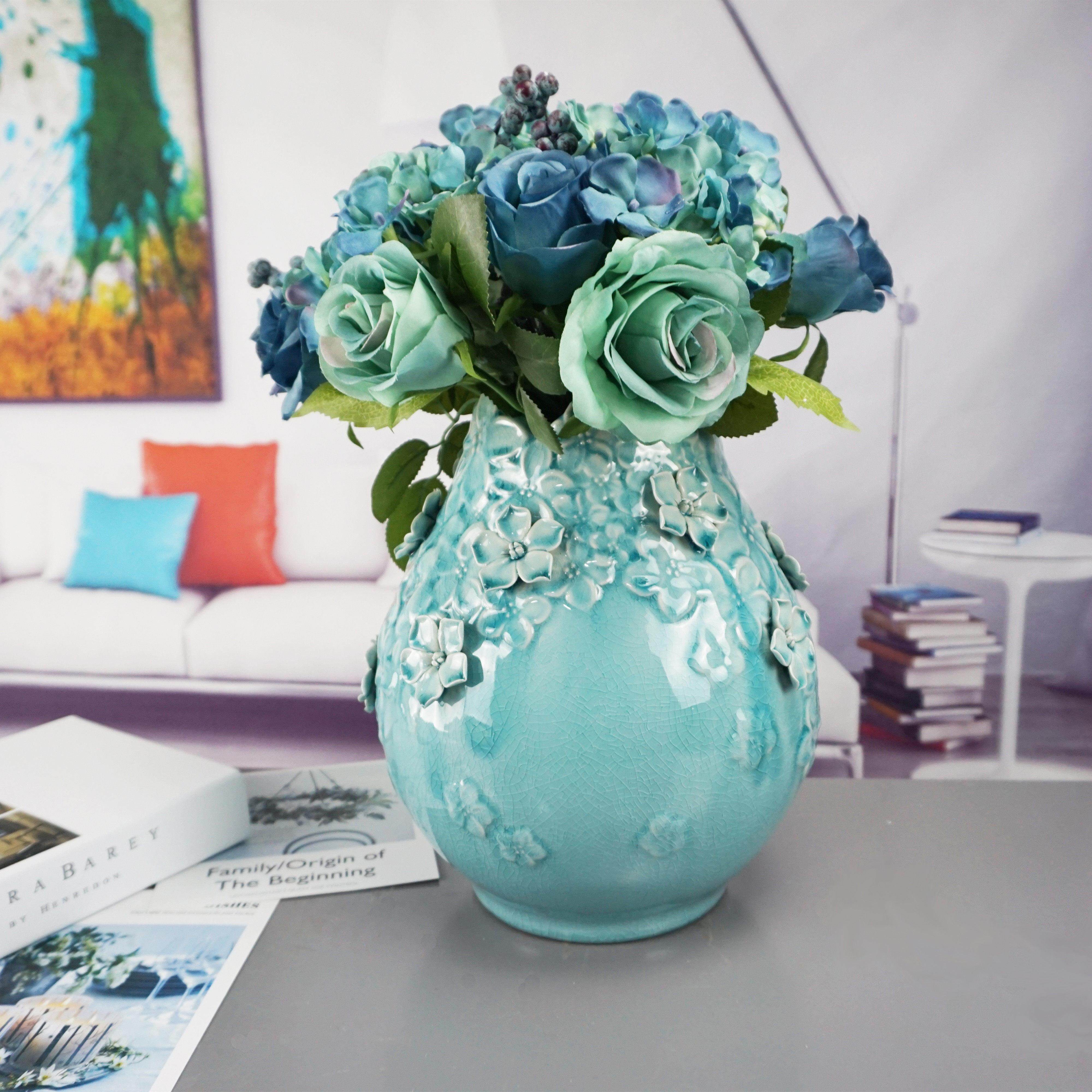 欧式陶瓷客厅落地电视柜工艺摆件现代简约创意家居装饰雕花瓶礼品,家居饰品,装饰摆件,淘宝优惠券,粉丝福利购,淘宝优惠卷