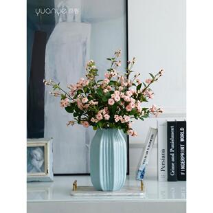 玫瑰无障碍豪华花束斯堪的纳维亚自然风格高端人造花餐桌客厅花卉