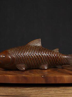 纯铜鲤鱼大号摆件年年有余家居装饰开业礼品客厅鲤鱼跳跃龙门