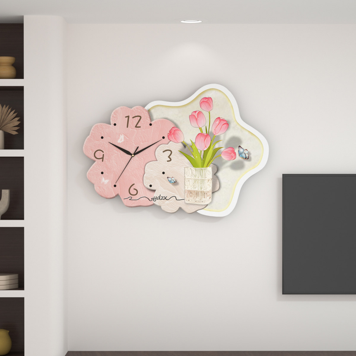 创意装饰画万年历日历挂钟