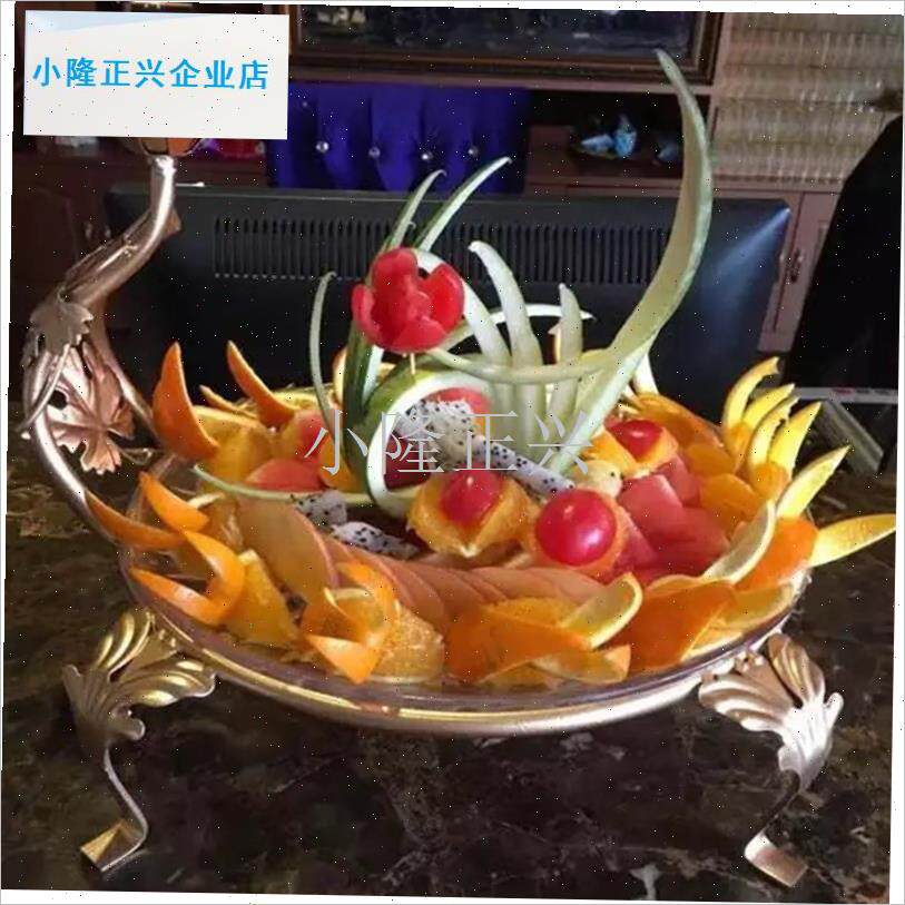 吧KTV创意简约铁艺三层水果盘架E欧式下午茶点心架蛋糕干果托盘-