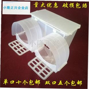 子自动喂食器大容量料槽自动单双料盒食槽防R扒料鸽子用品用具-