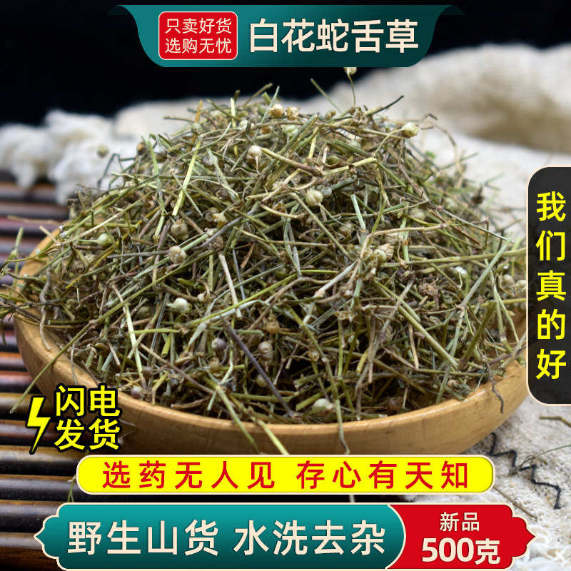 野生白花蛇舌草中药材500克/250g百花蛇总管半枝莲 白花蛇草草药