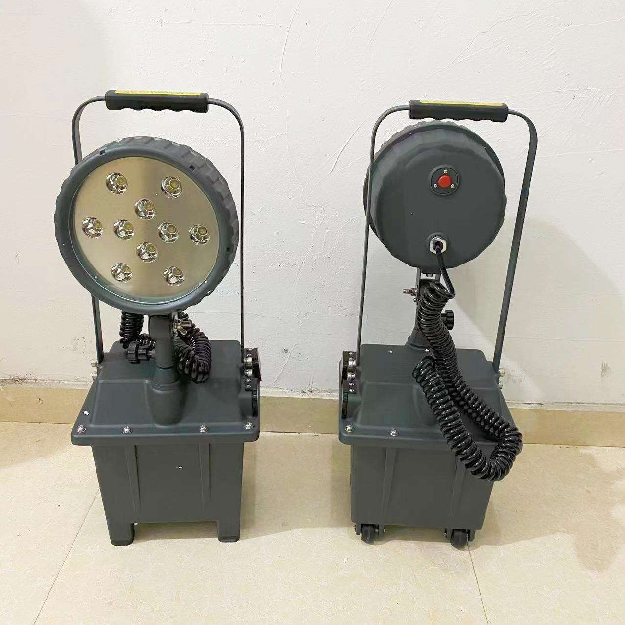 FW6100 移动防爆灯 LE30W/24V 充电升降防爆探照灯 HID35瓦照明灯