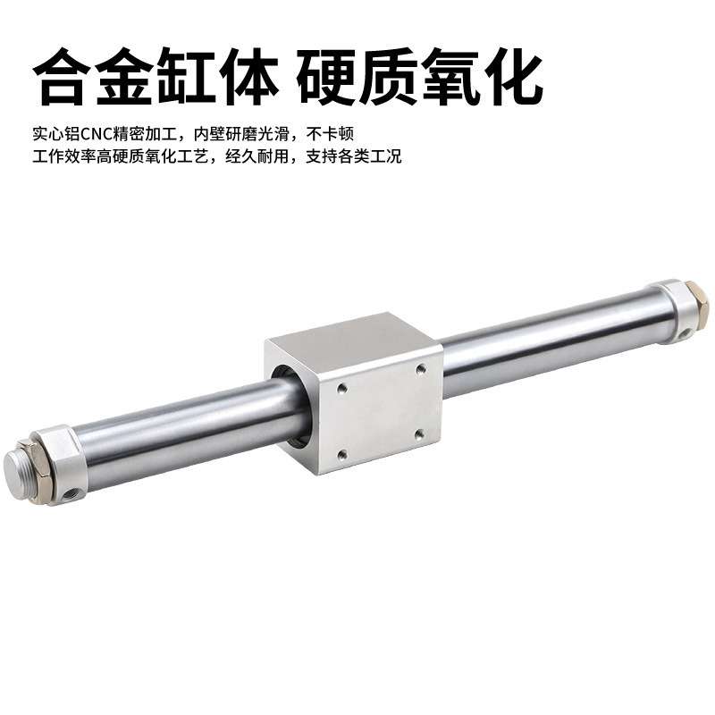 RMS 10/16缸径 x100x200x300磁偶式无杆气缸RMSF/RMSPX1000