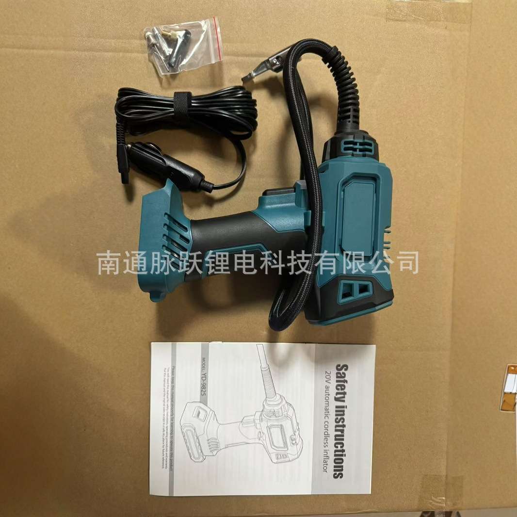 车载锂电充气泵便携式打气泵汽车轮胎户外电动打气厂家直发外贸款