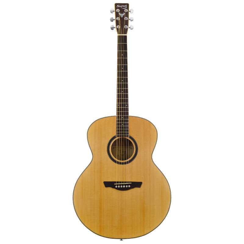 supug J590民谣吉他42寸圆角单板吉他云杉木联系演奏吉它西洋乐器