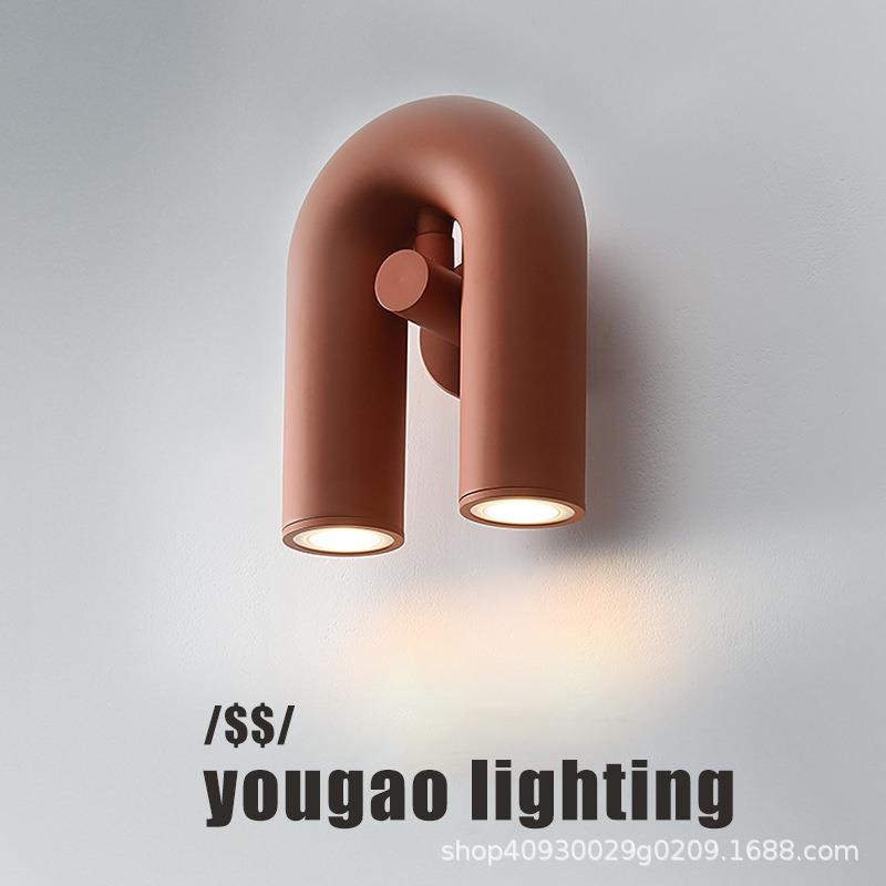 后现代灯具工厂简约北欧设计师样板房客厅餐厅卧室艺术U形U型壁灯