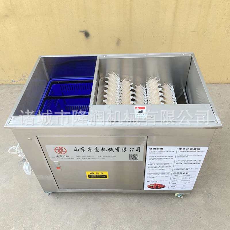 厂家供货小龙虾毛刷清洗机 中央厨房用洗虾神器 螺旋毛刷深层清洁