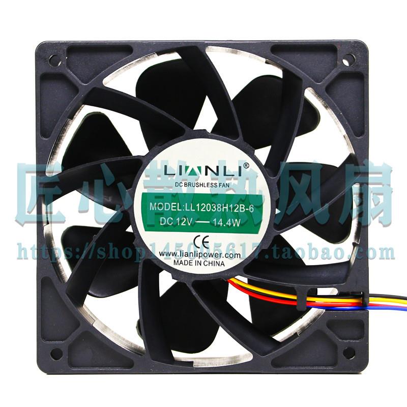 LIANLI LL12038H12B-6 DC 12V 14.4W 6000转 120x120x38散热风扇