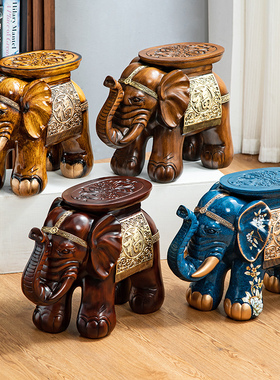 极速进门a换鞋凳家用客厅大象凳子鞋柜创意落地摆件店铺开业乔迁